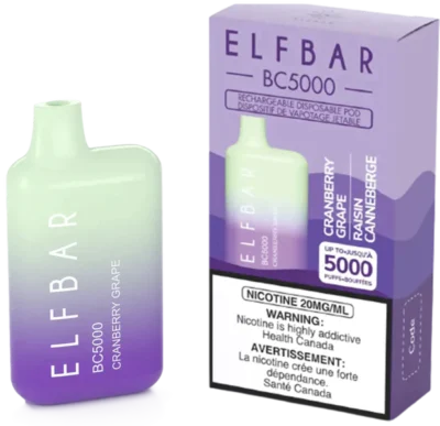 Elfbar BC5000 Disposable Vape Cranberry Grape bbbe707c 3bcb 4001 a54b 4ef64c3c0799 grande