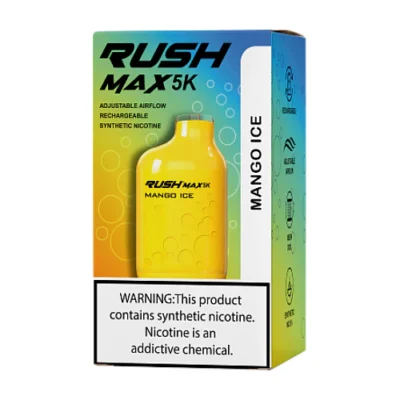 RushMaxSynthetic5k Disposable MangoIce grande