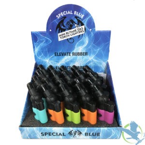 Special-Blue-Elevate-Mini-Butane-Gas-Torch-Lighters—Assorted-Colors—Display-of-20-LT156-157—Rubber__64516